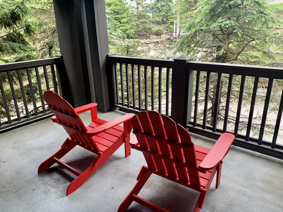 Summer view of deck.