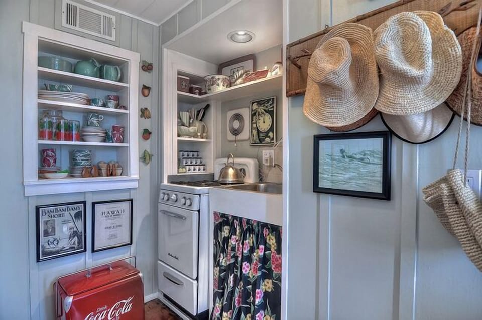 Kitchenette in Hawaiian suite.