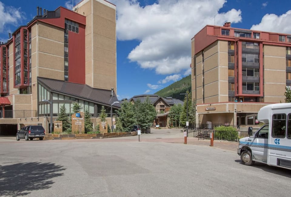 Our building in summer