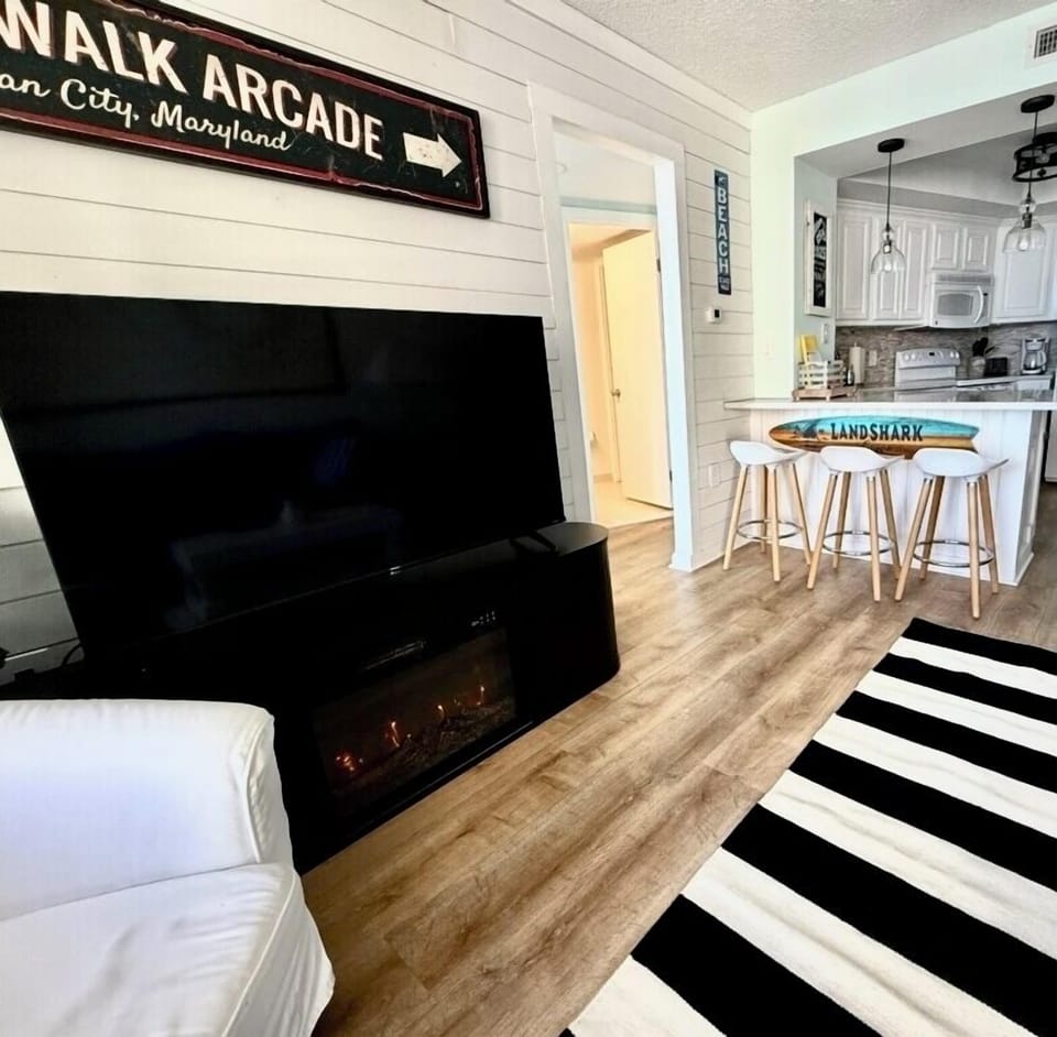 Electric fireplace for winter nights!