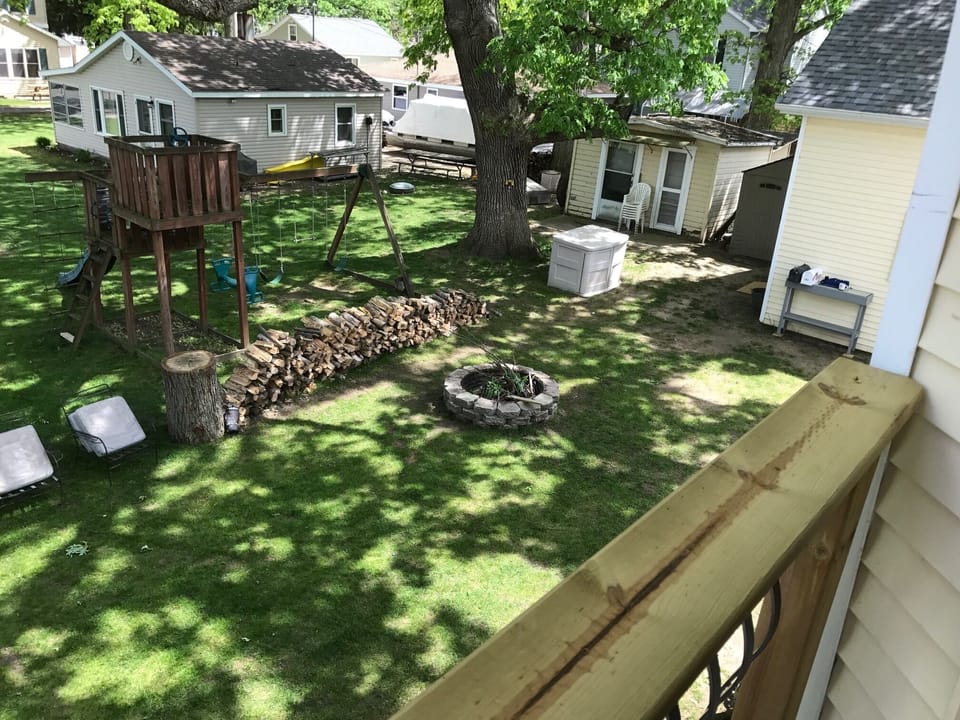 View from master bedroom balcony.