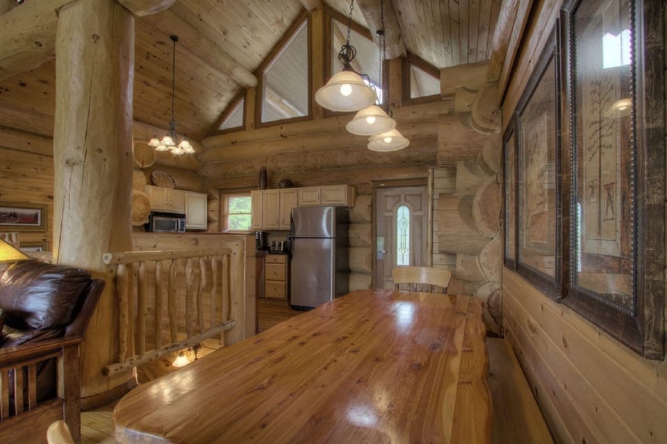 Large dinner table for big family dinners