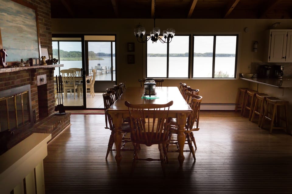Dining Room with view of the water.