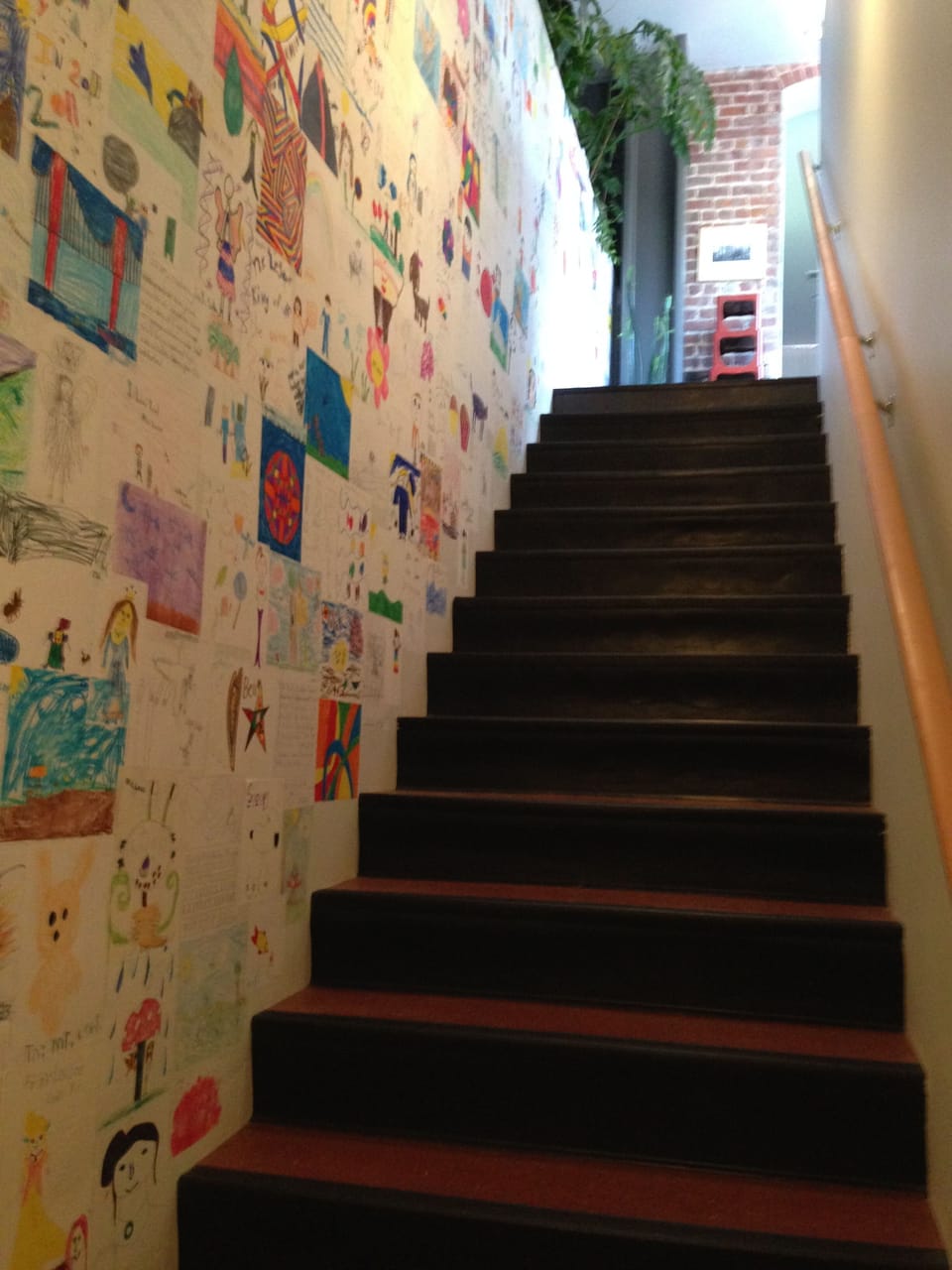 Rear Stairway to Private Garage