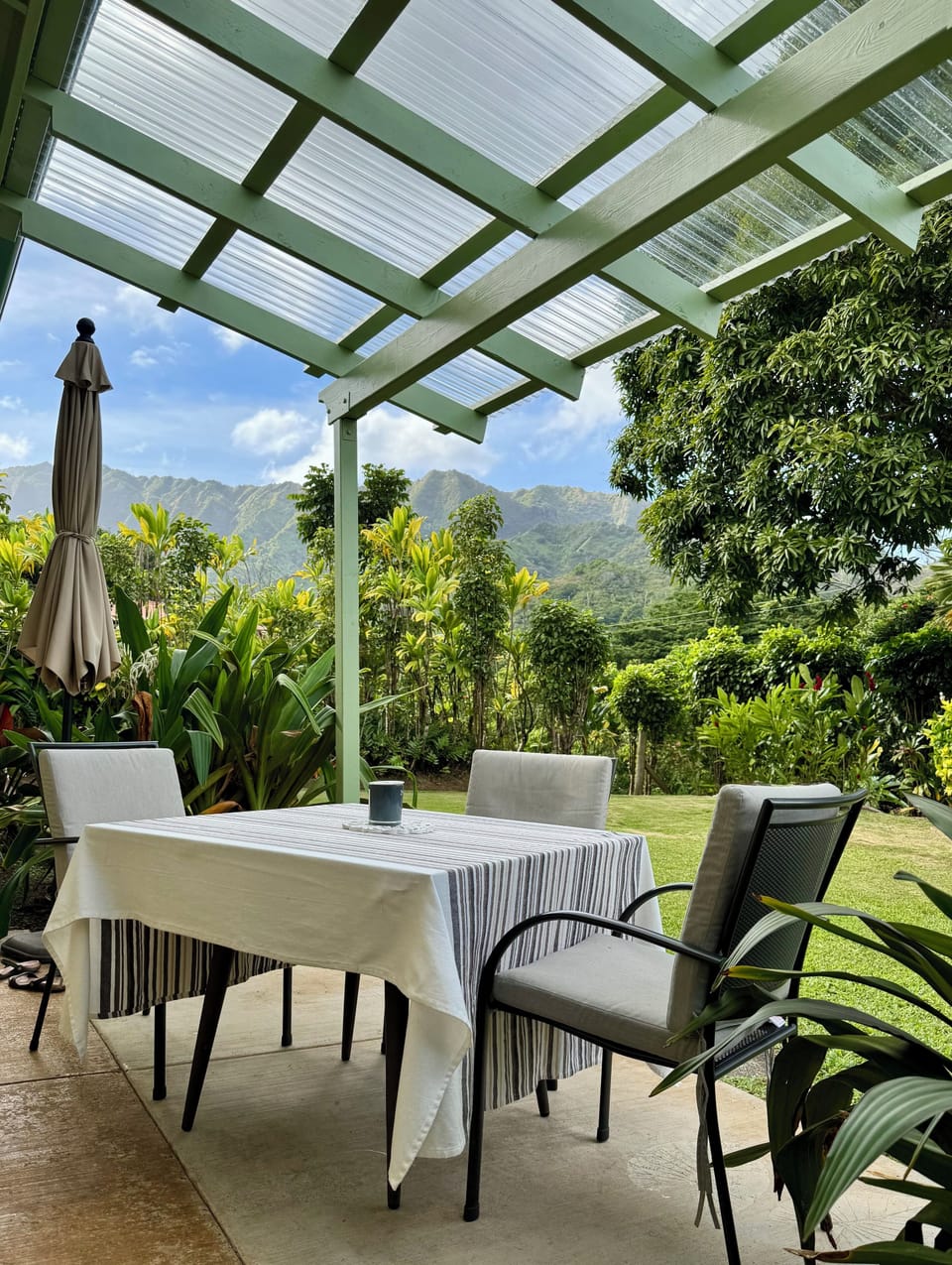 Patio with Mountain View