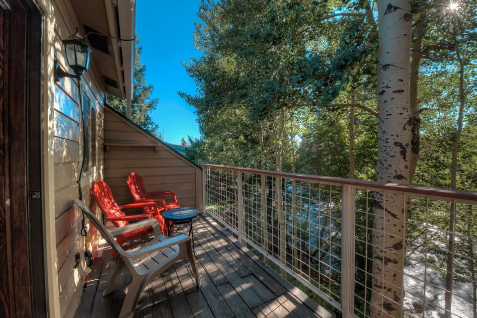 Deck overlooking Ten Mile Creek