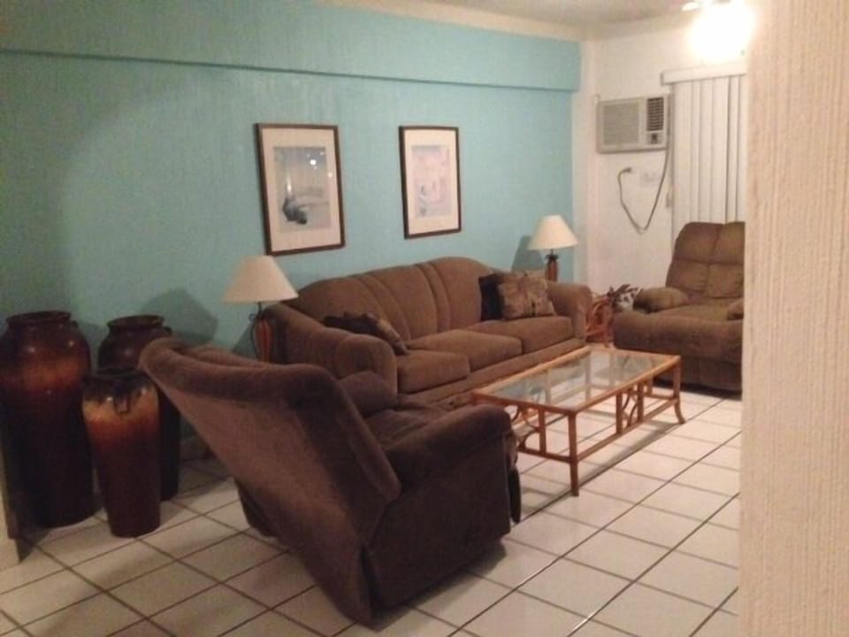 Living Room with a Queen Sofa Bed