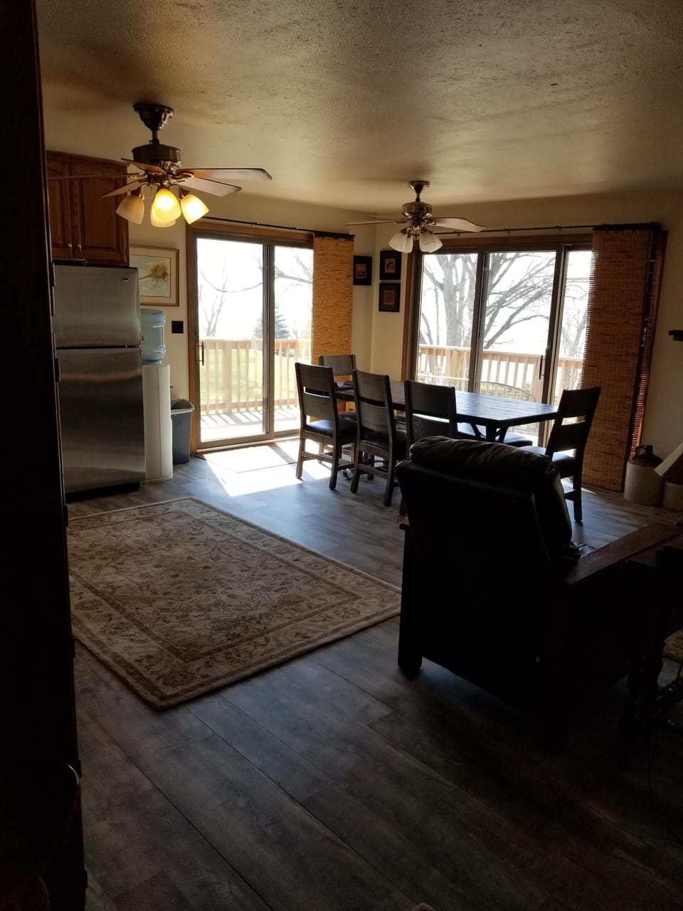 dinning area with great lake views