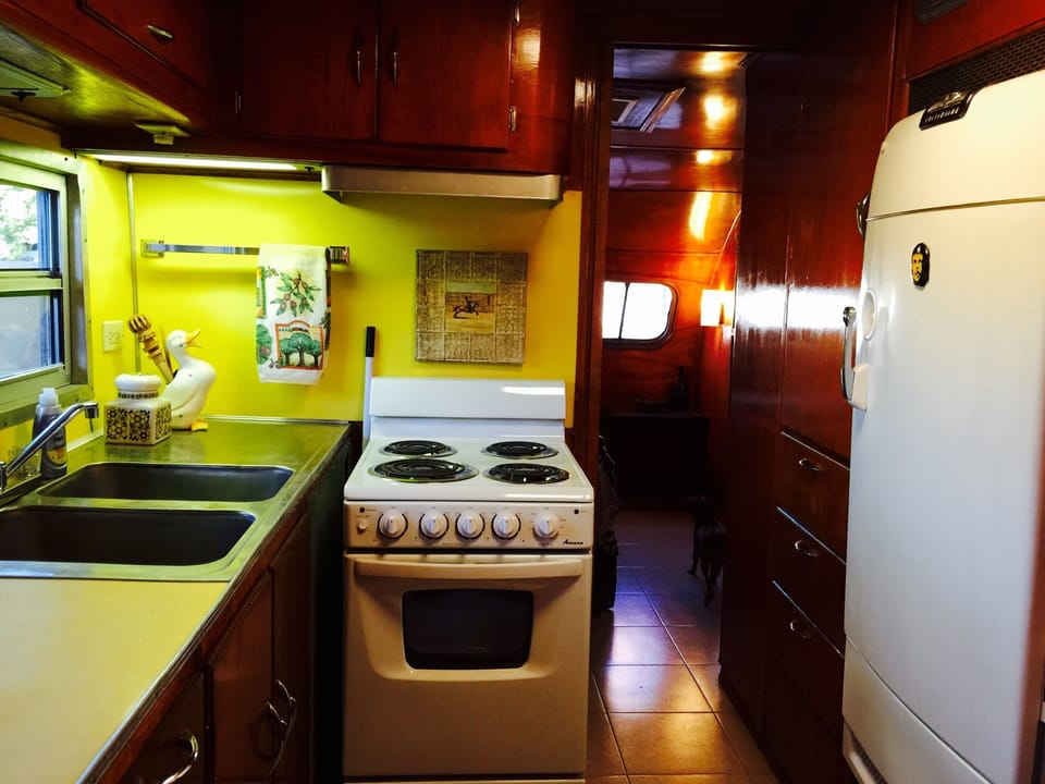 small kitchen has all you'll need on vacation