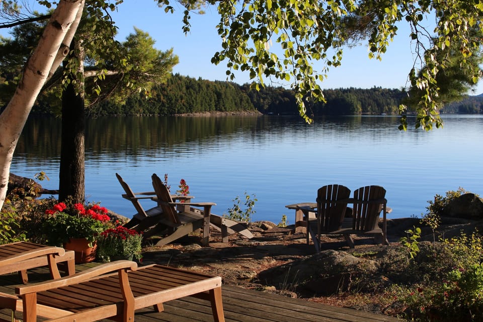 View from front deck and patio