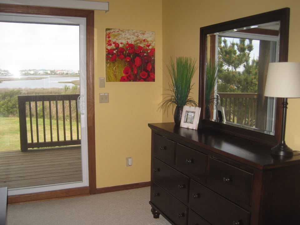 Downstairs soundside bedroom - ALL FURNITURE IS BRAND NEW IN 2013!