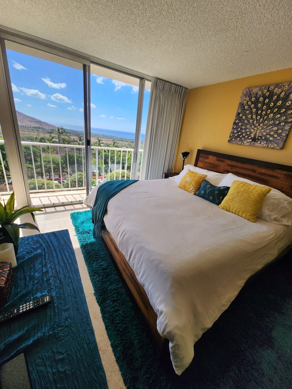 large, comfortable king size bed