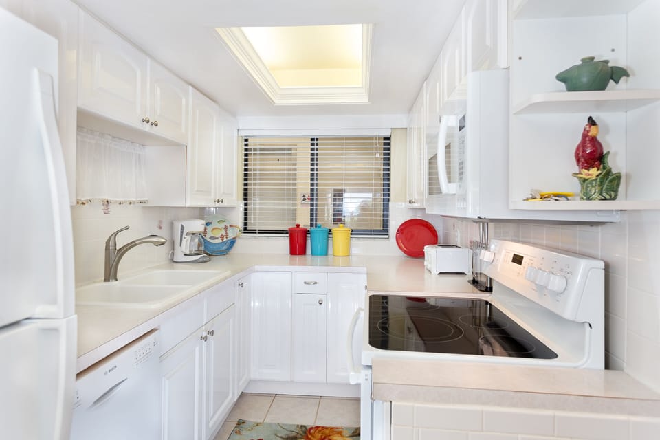 New appliances and you will find a fully stocked kitchen.