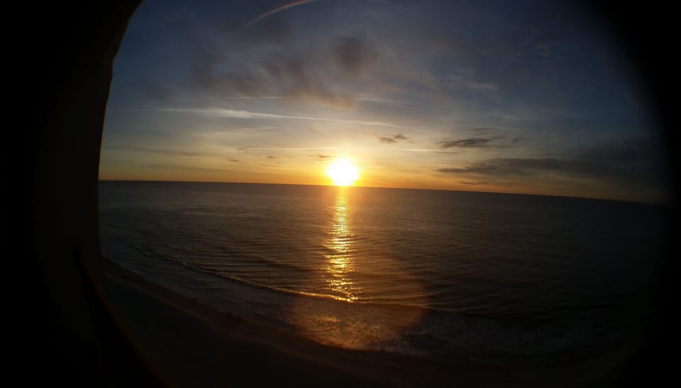 Sunrise from the balcony 