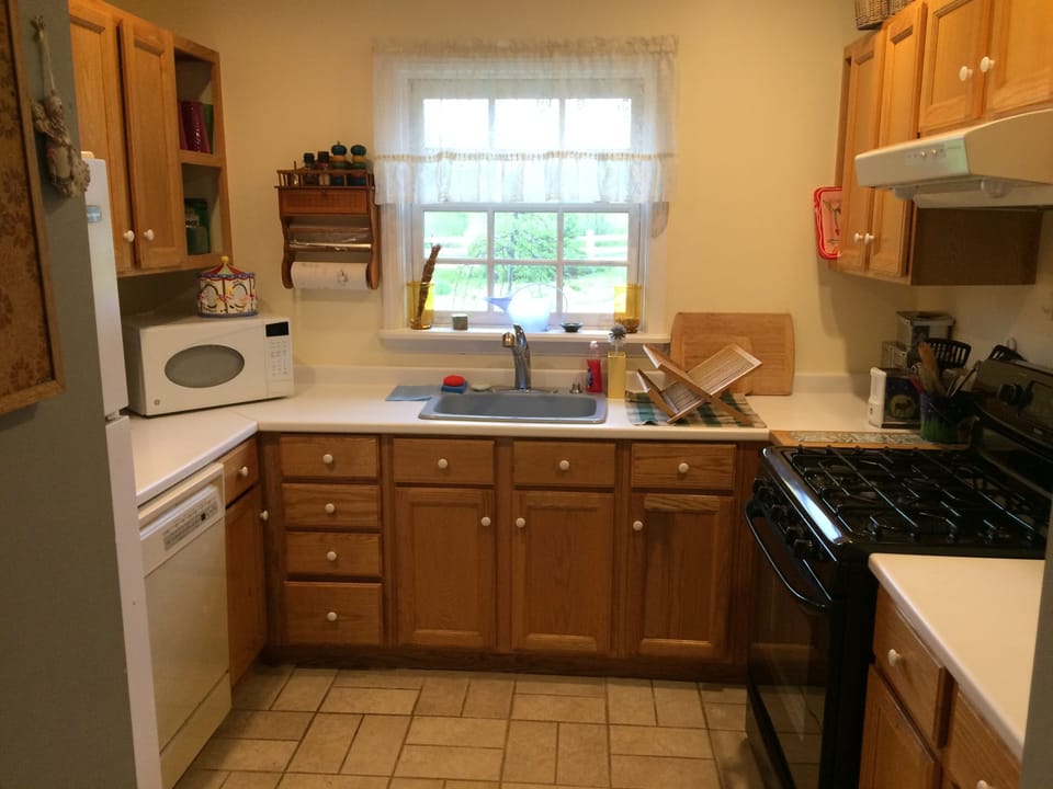 The convenient, fully-equipped kitchen, with many extras.  