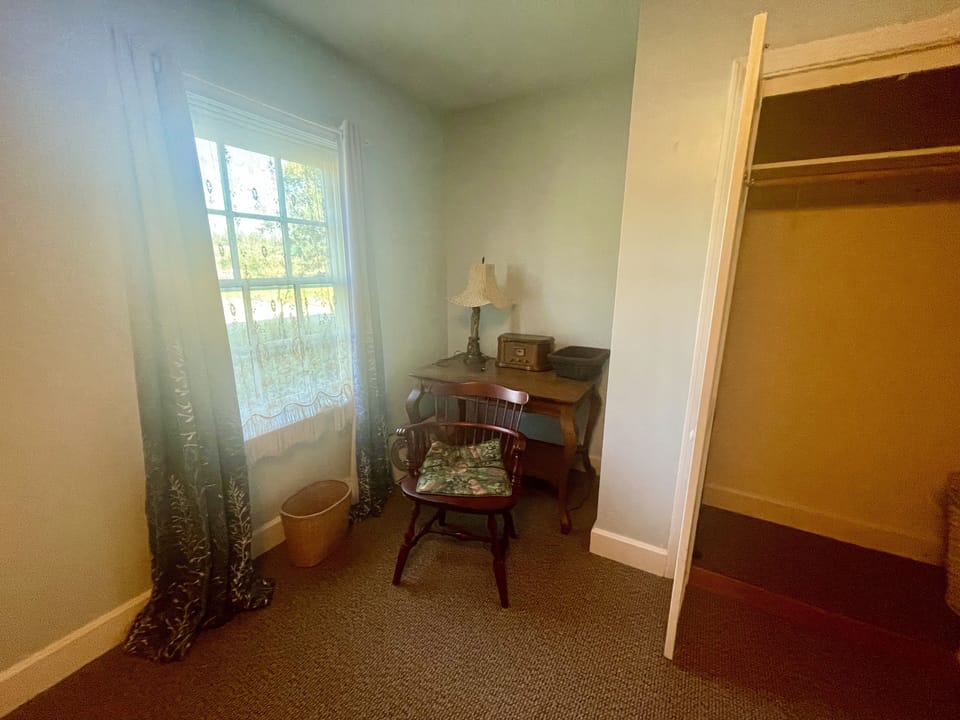 Work here (BR2) from your home away from home, or write letters. Large closet!