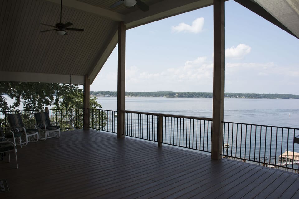 View from main deck outside kitchen