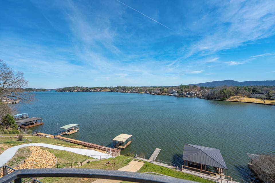 Majestic views of the lake from the master suite balcony