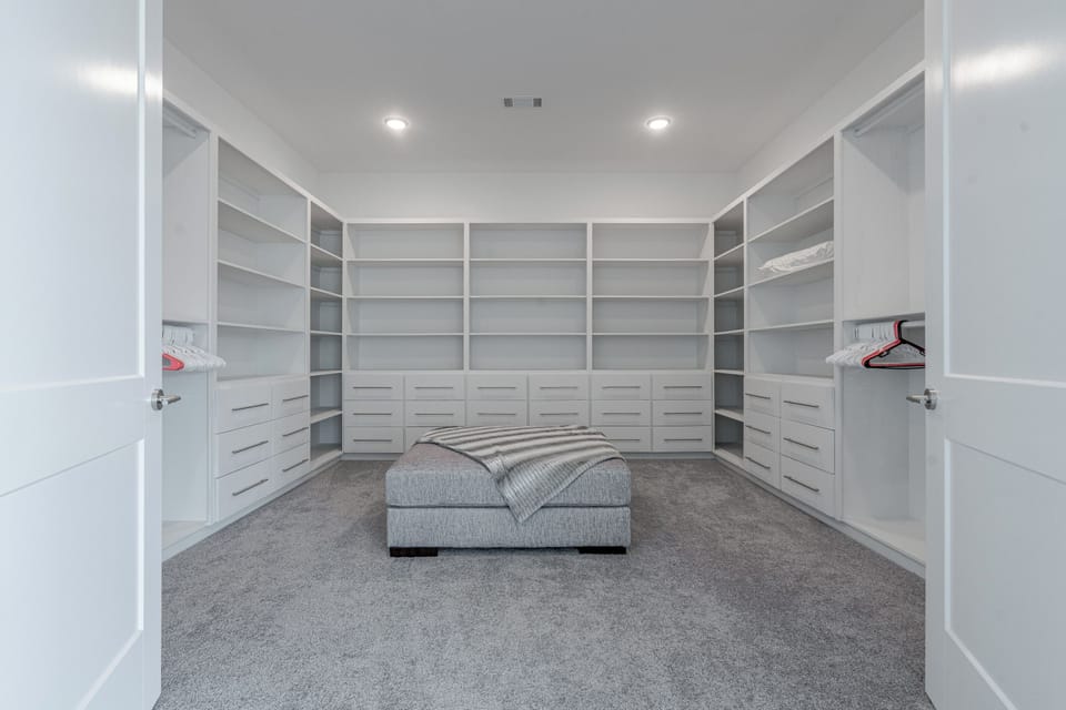 Master suite huge walk-in closet