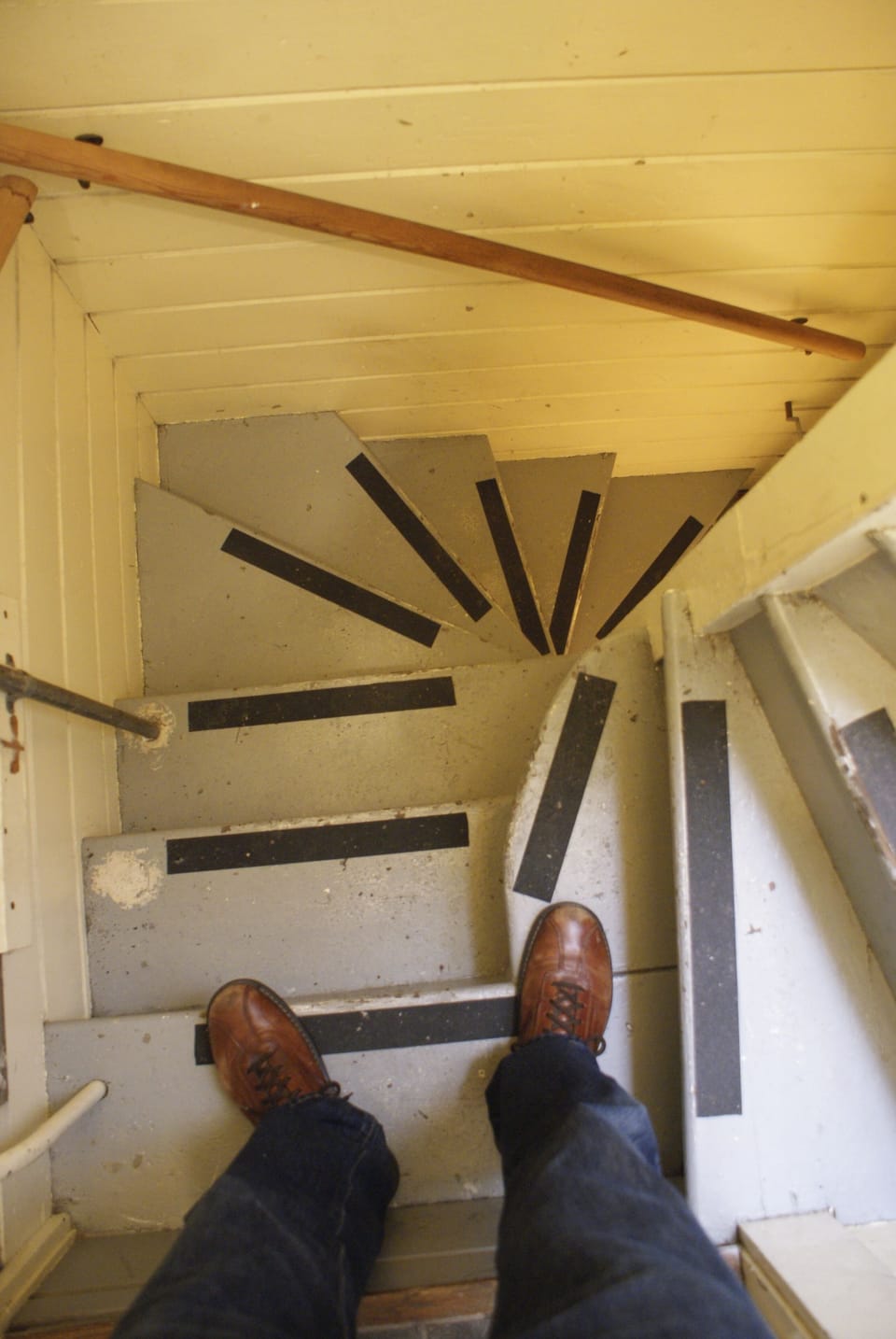 View of Staircase that access the rooftop sunroom.