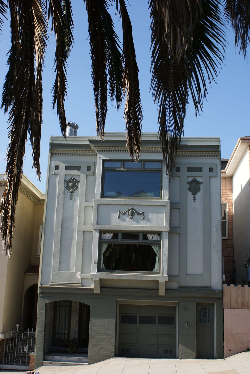Front of Building: Room literally on roof at back of two unit building.