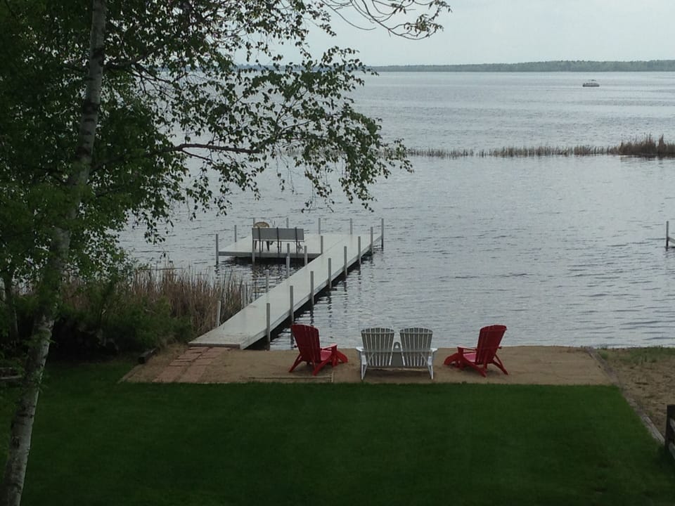 View of Beach and Lake from Balcony