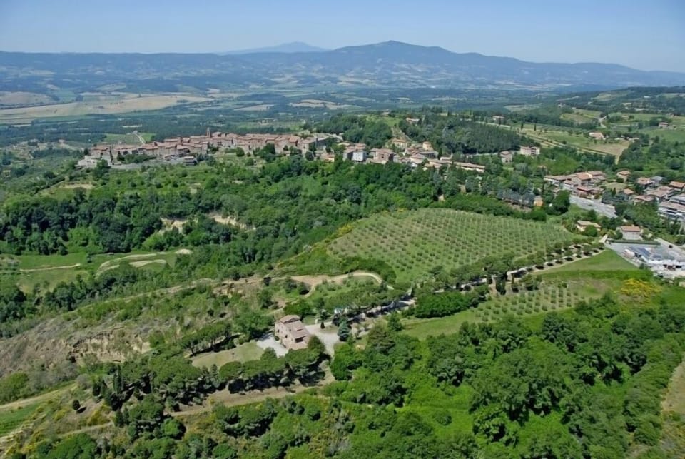 In the middle of Umbrian hills, but walking distance from Monteleone d'Orvieto