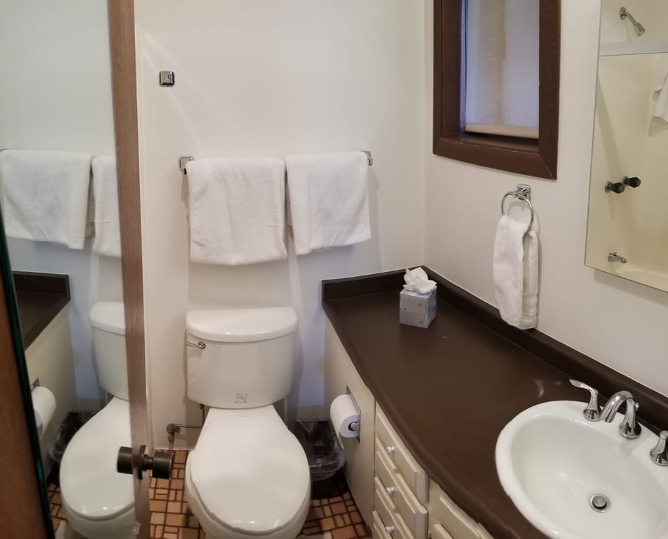The king bath has a vanity toilet and tub/shower (see next photo).