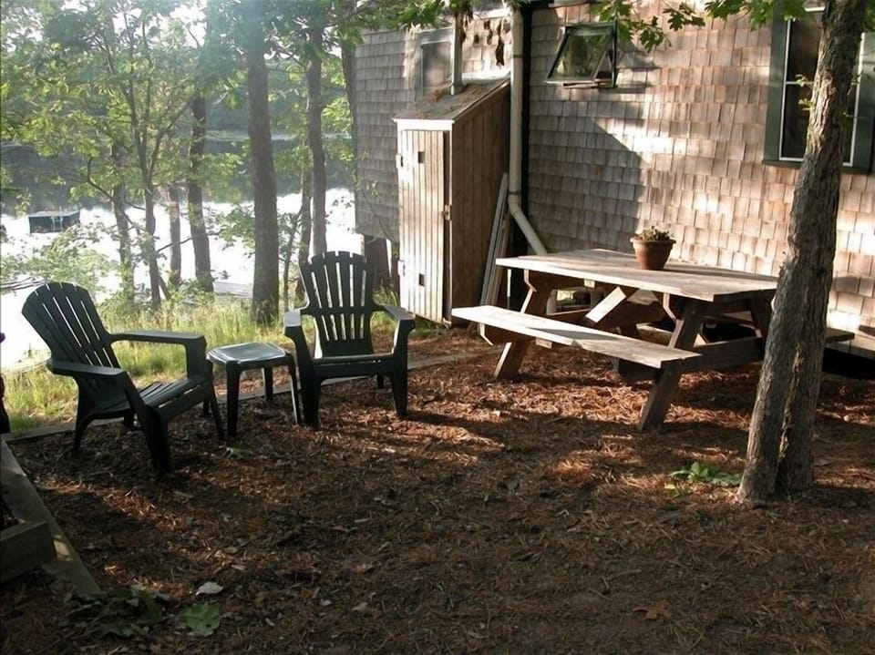 picnic table and barbecue area