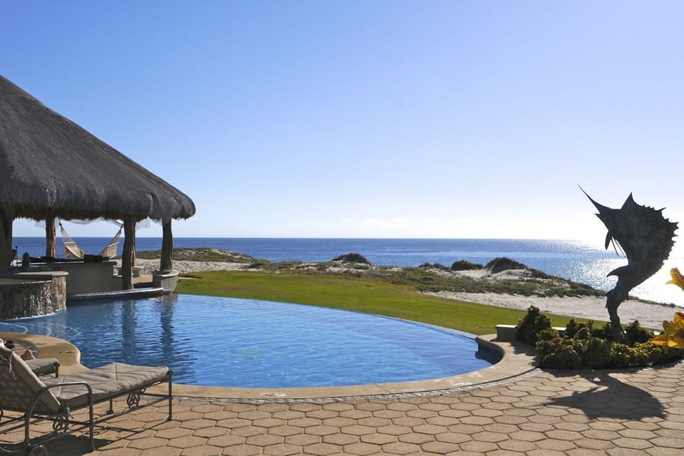 Lovely view of the Sea of cortez from the pool 
