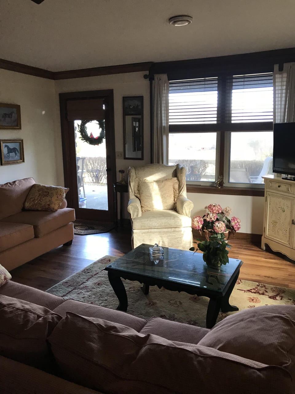 Living Room with front door