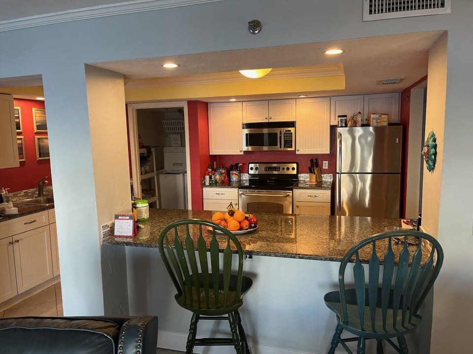 Breakfast bar or cook watching station?
