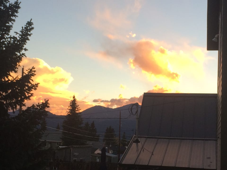 Sunset from the deck