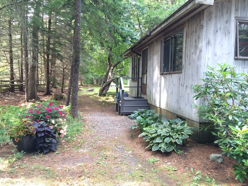 The entrance to the house.