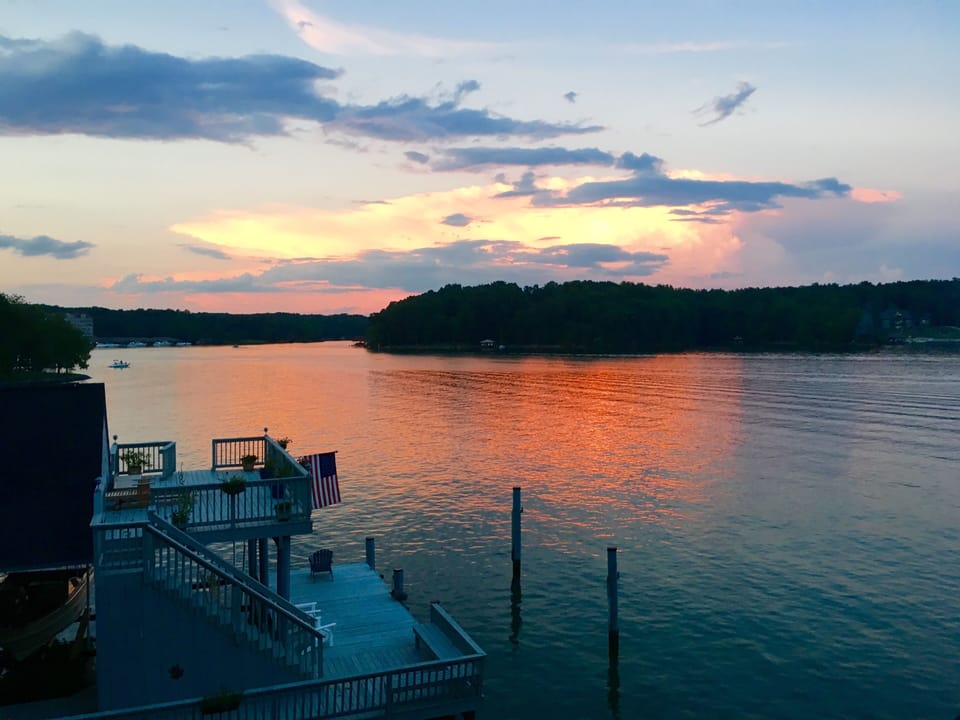 Sunrise from the wrap around deck