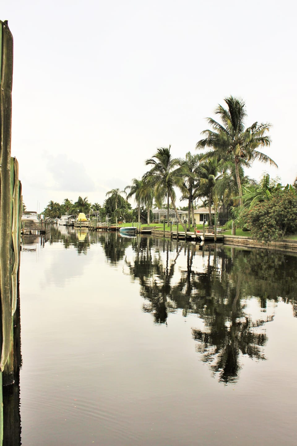 down the canal
