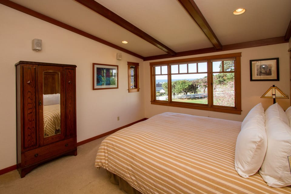 View from the king-sized bed