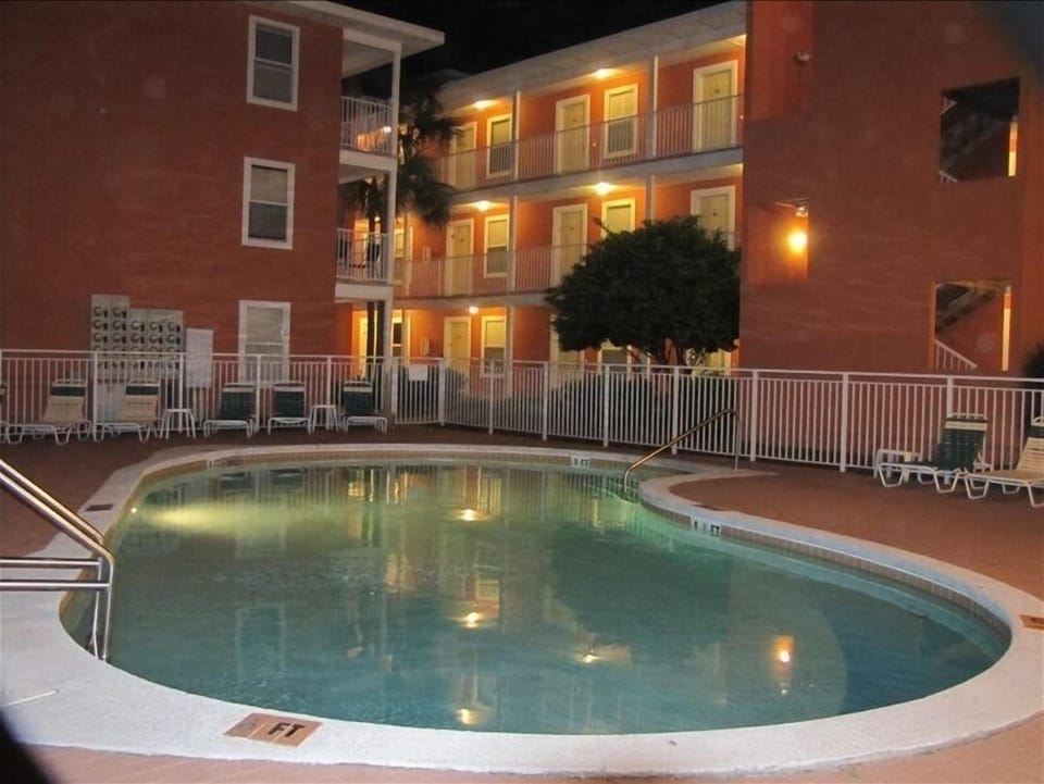One pool a few steps out the front door. 