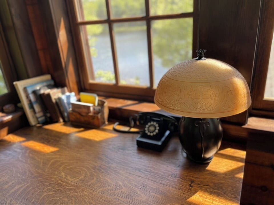 Desk in Boathouse office 