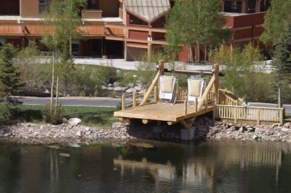Zip line over the pond.