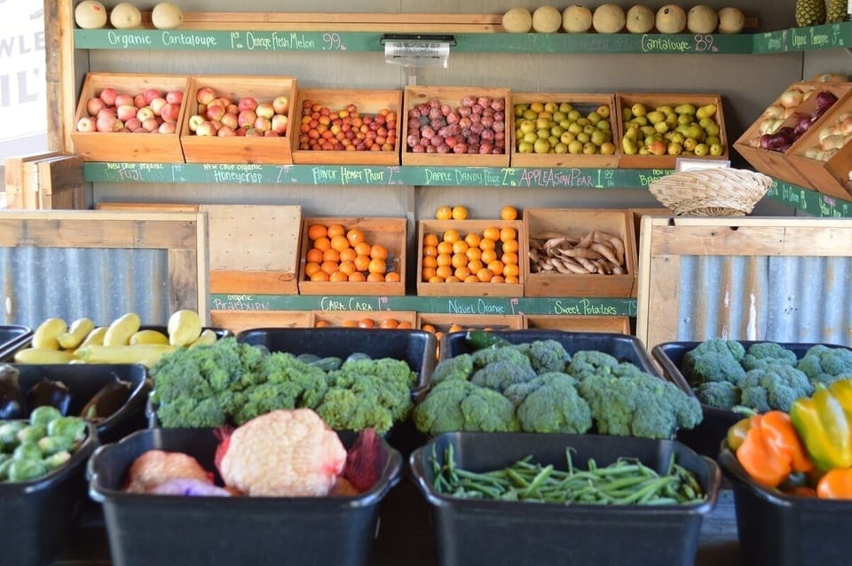 A wonderful stroll to this amazing outdoor farmers produce stand