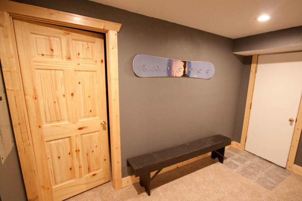 1st floor mudroom off the bunk bed room with door to garage