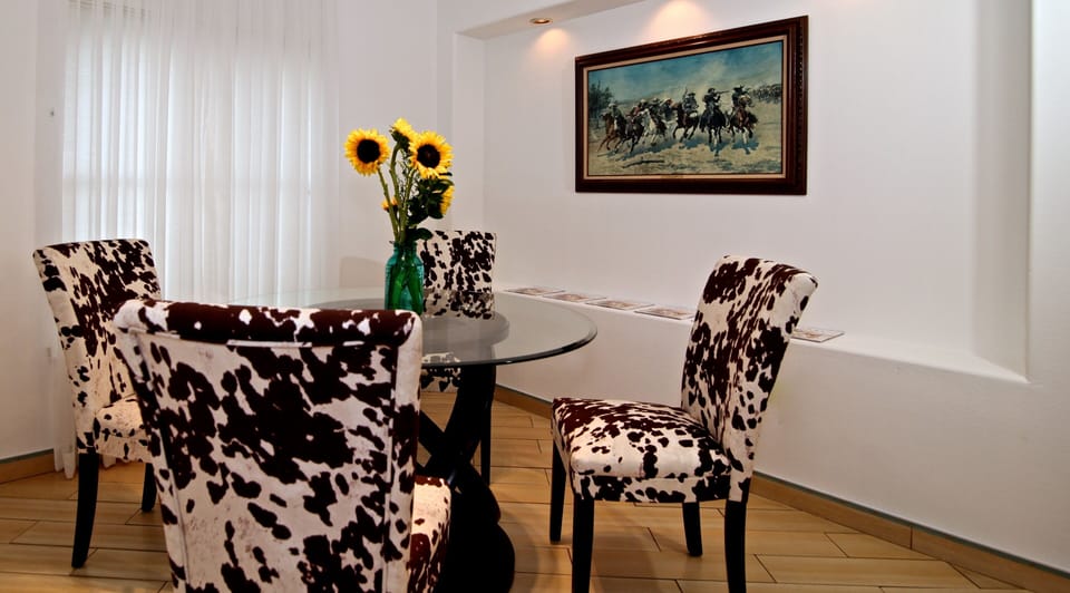 Dining area just off of kitchen.