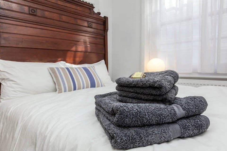 bedding and towels provided