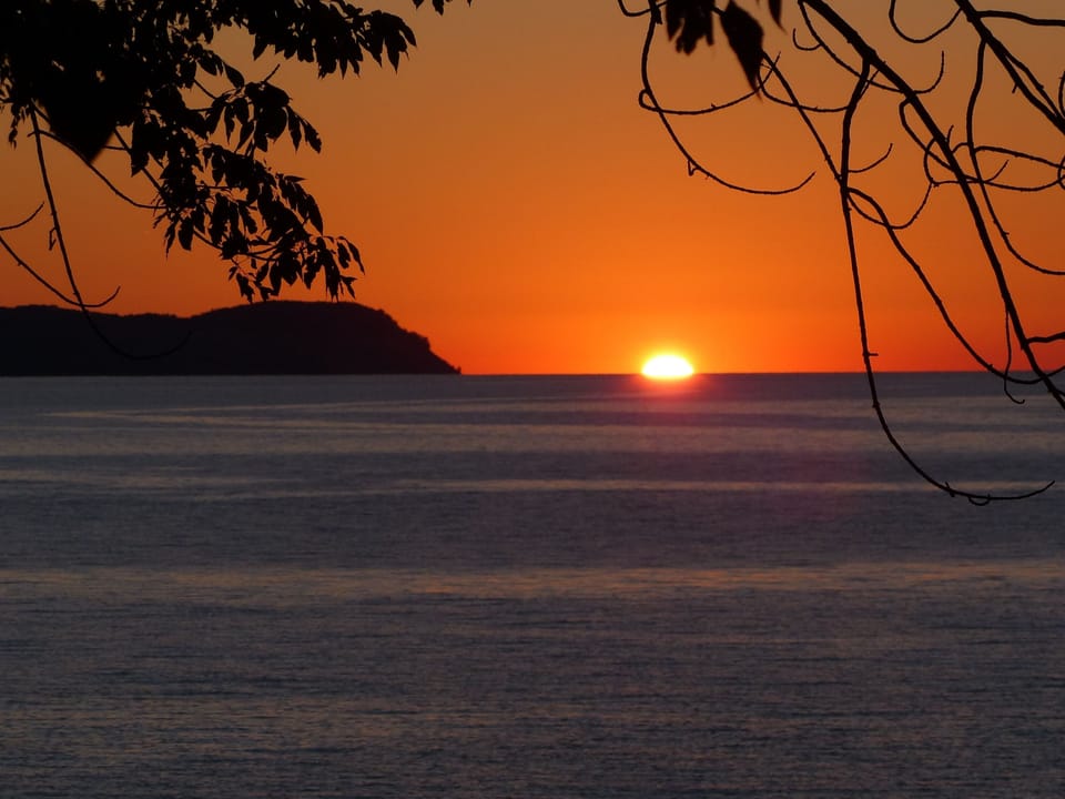 Sunset from upper deck