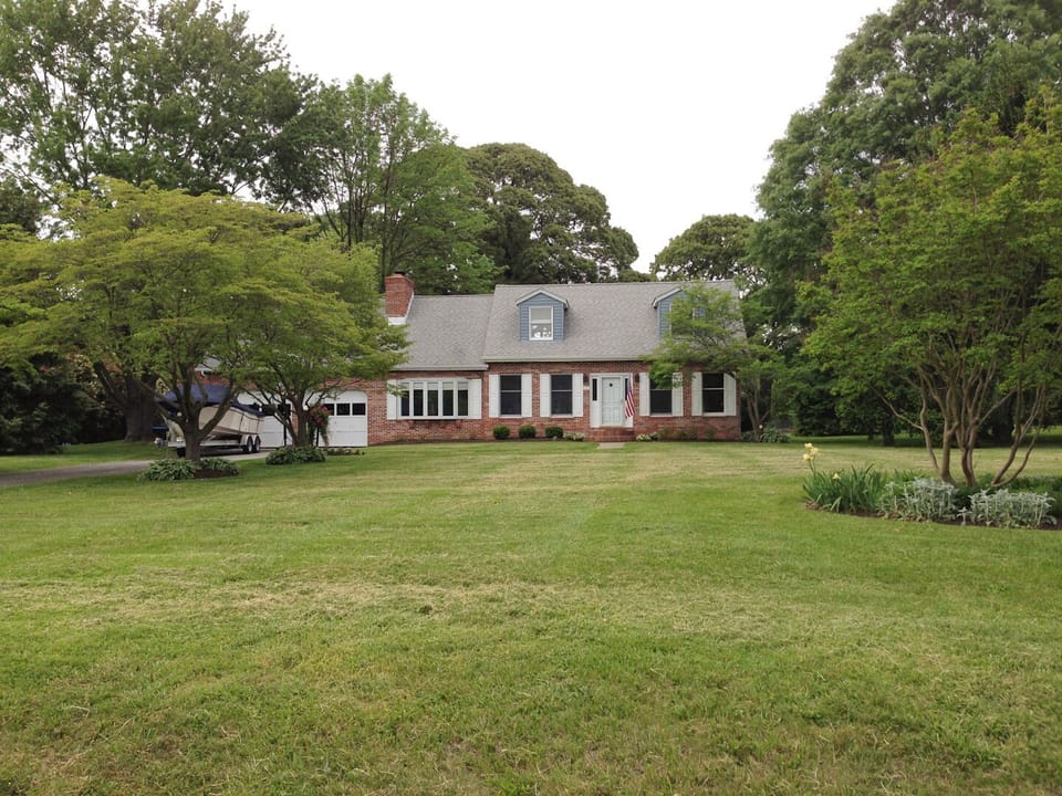 Large front  yard