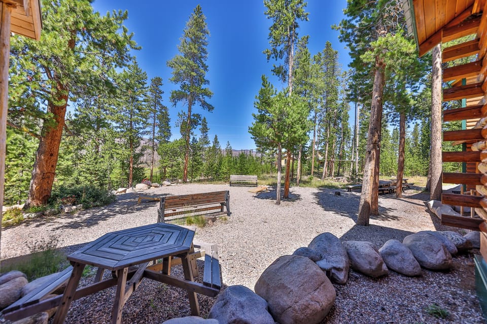Plenty of room in the flat backyard for outdoor games and entertaining 
