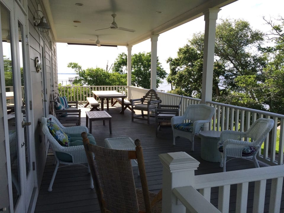 Take it all in from the spacious front porch. 