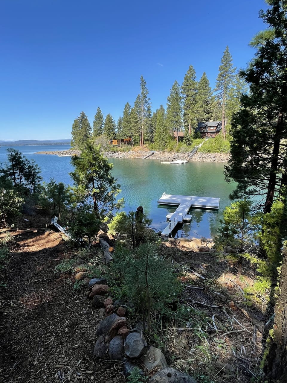 View of new dock on Hamilton Branch.
