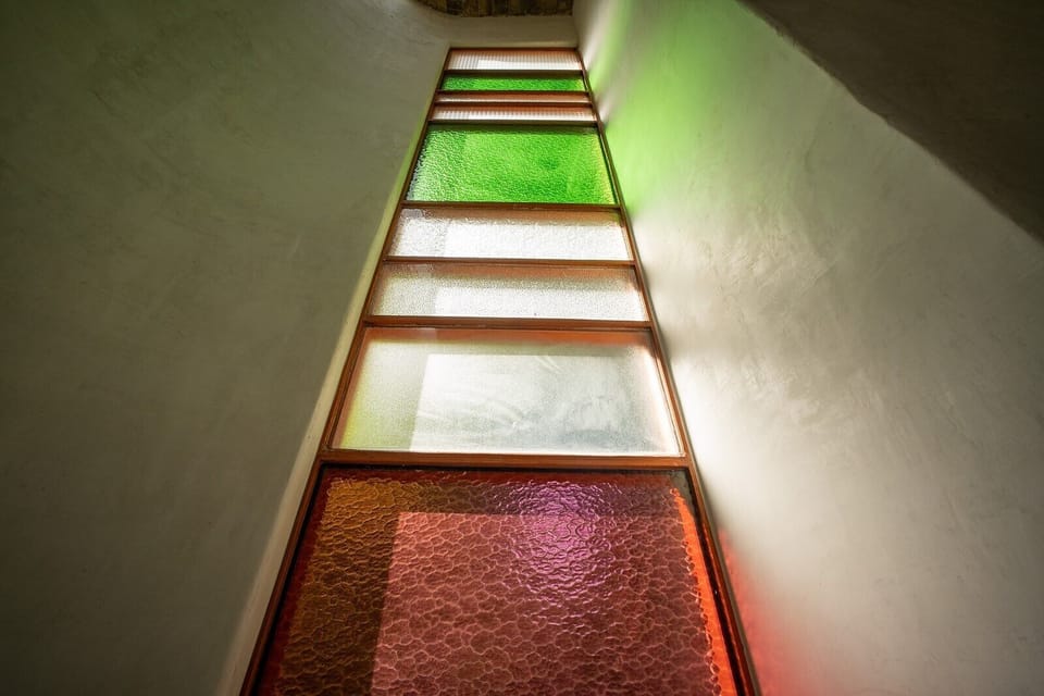 Stained glass accents of Zorba Villa 2